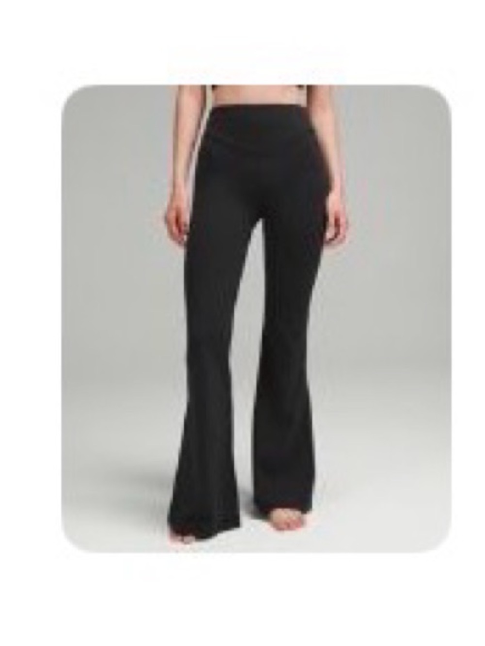 LULULEMON High Waist - Black Flared Yoga Pants